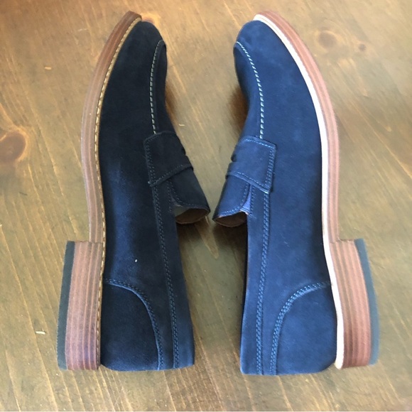 Rockport Blue Suede Leather Loafer. Size 12W. - Picture 10 of 12